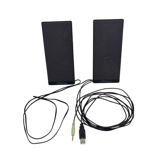 Compucessory USB Flat Panel Computer Speakers Model 30251 - Picture 1 of 9